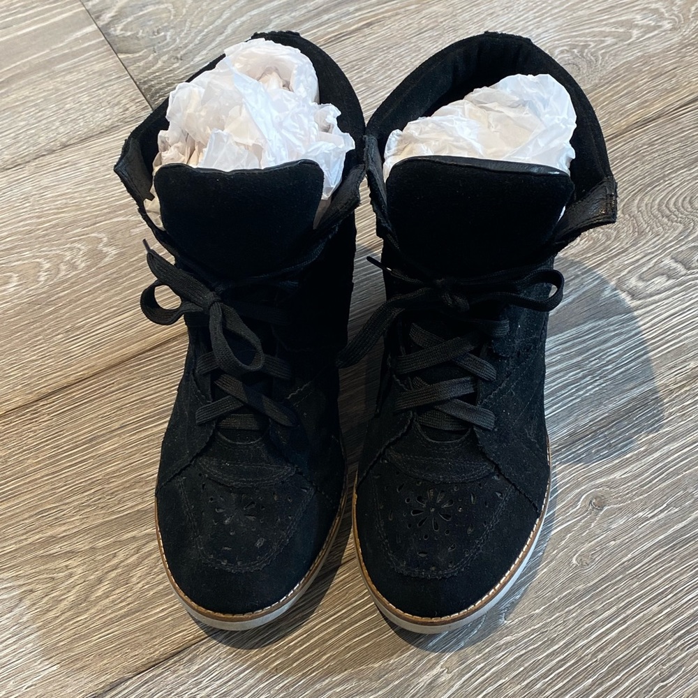 Jeffery Campbell Suede Wedge Sneakers